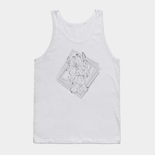 Illustration of irises flowers Tank Top